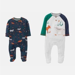 Mud Pie's Kids Boy Apparel Collection. Set of 2- 0-3 month and 3-6 month
